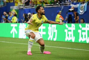 Na crista da onda: Matheus Cunha mais uma vez deixou sua marca e chegou a três gols no Mundial Créditos: Divulgação FIFA