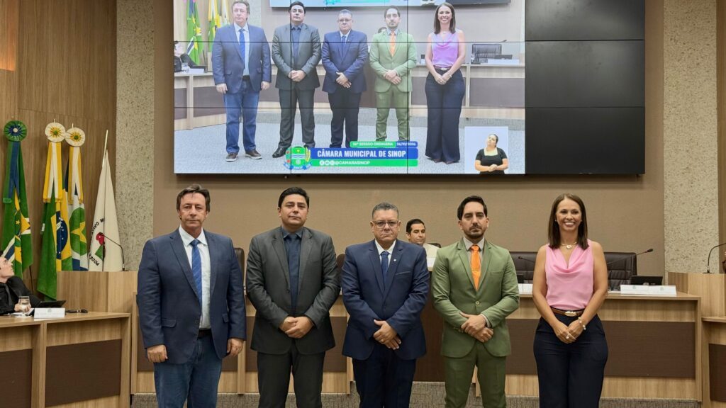 Toninho é eleito presidente da câmara de Sinop; Rodrigo secretário